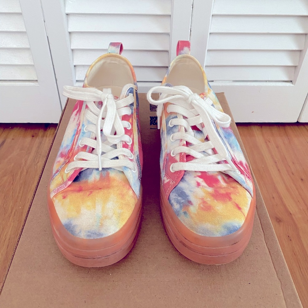 Tie dye sneakers